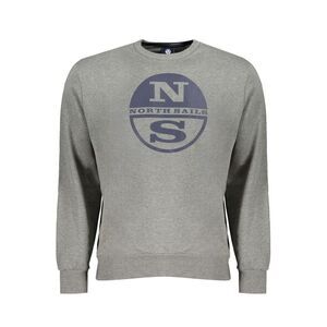 North Sails Grigio Cotton Men Men's Sweatshirt